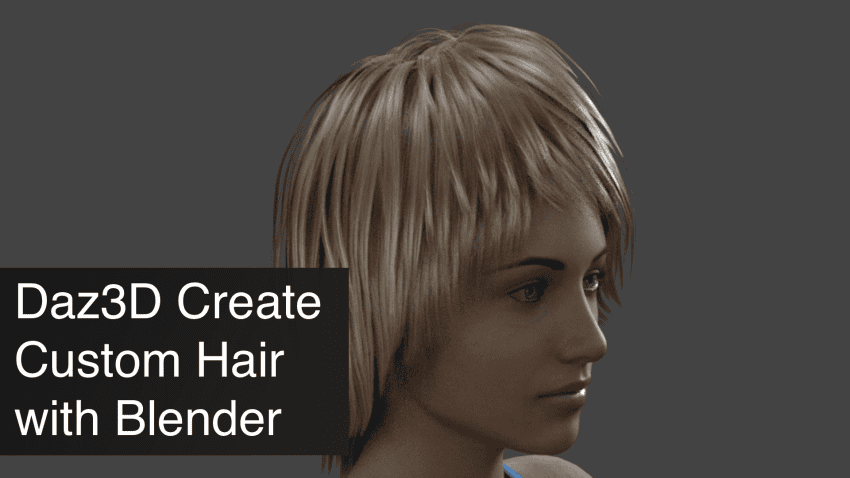 Daz3D Create Custom Hair Morphs with Blender