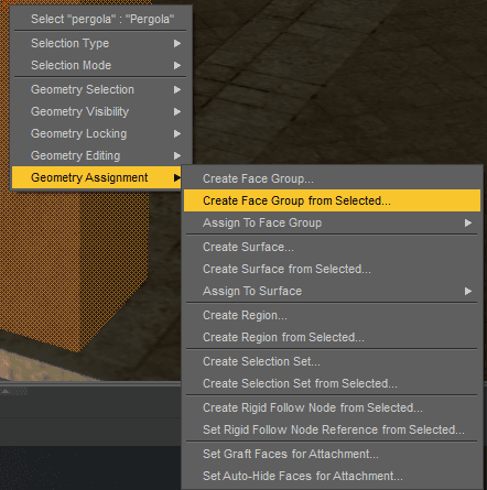 daz3d create face group