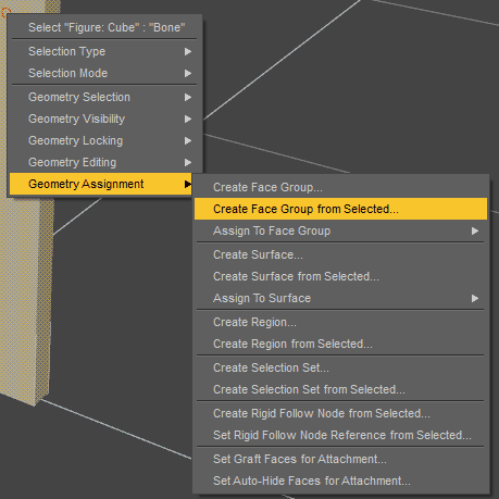 daz3d create face group
