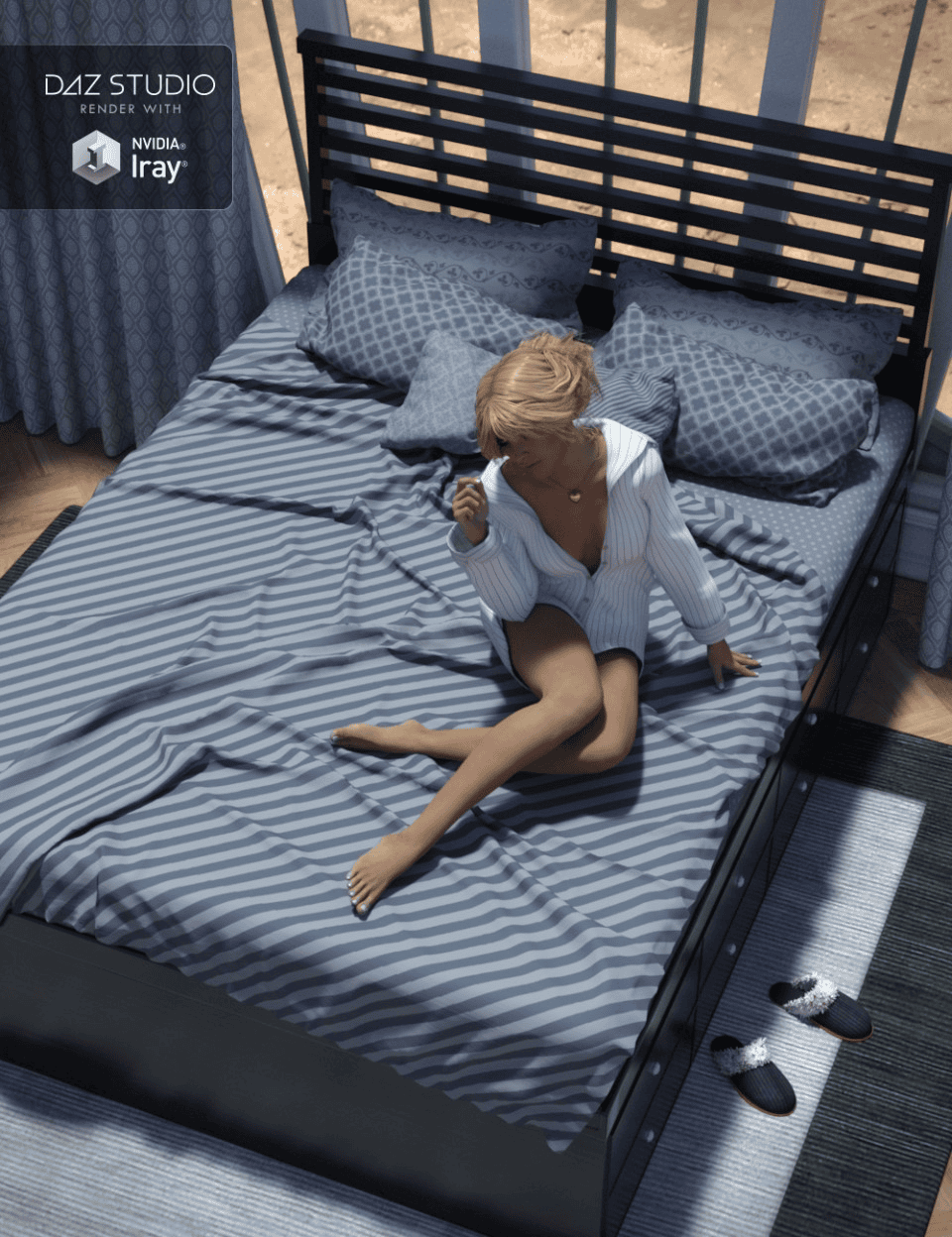 daz3d cozy bed