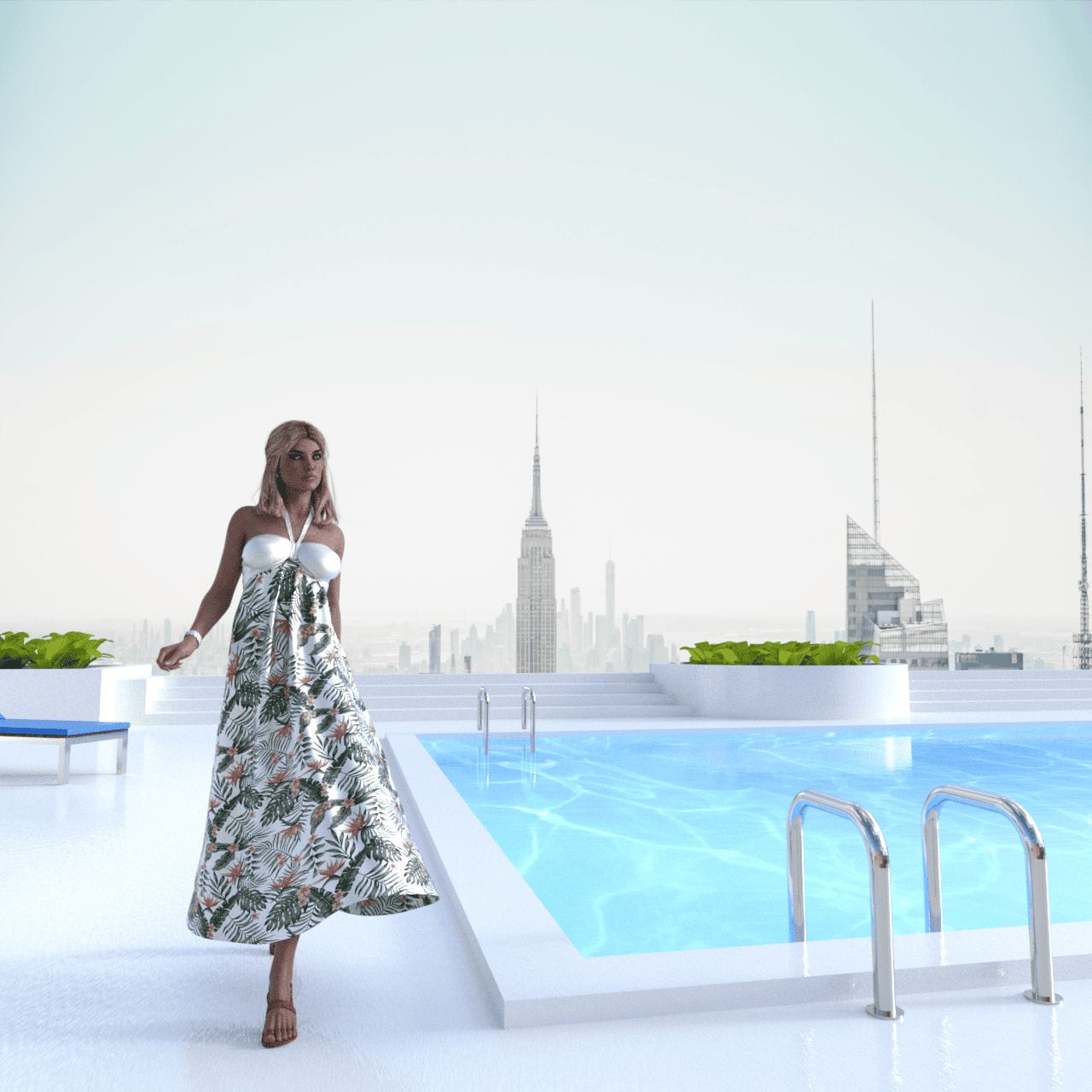 daz dforce clothes without simulation applied