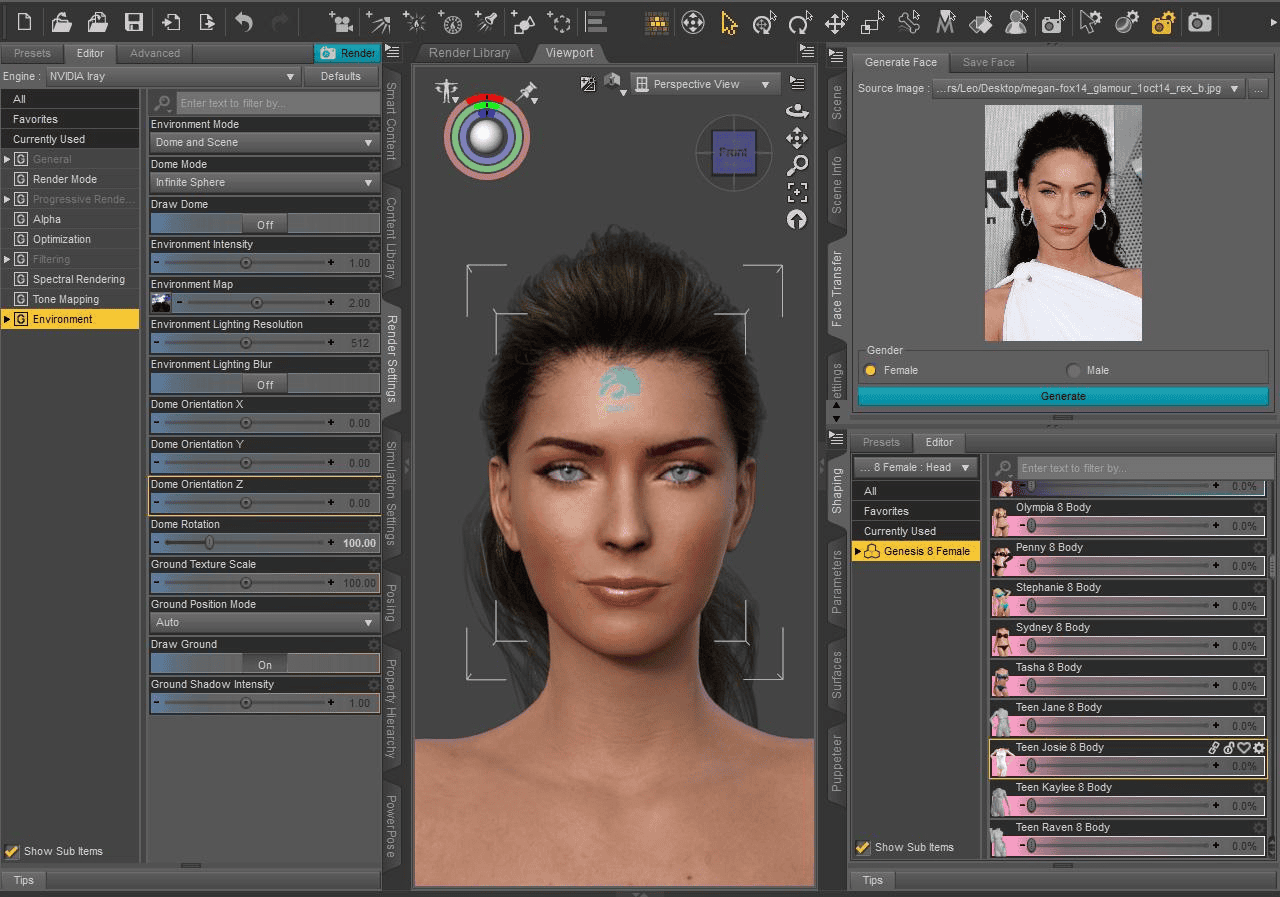 daz3d face transfer plugin