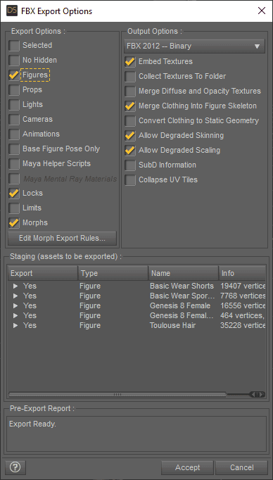 daz3d fbx export options