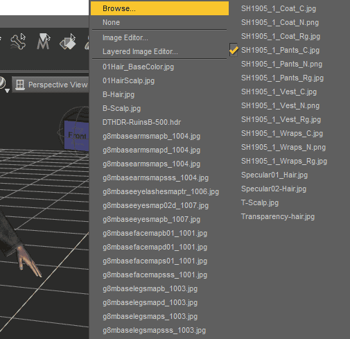 daz3d finding the texture folders