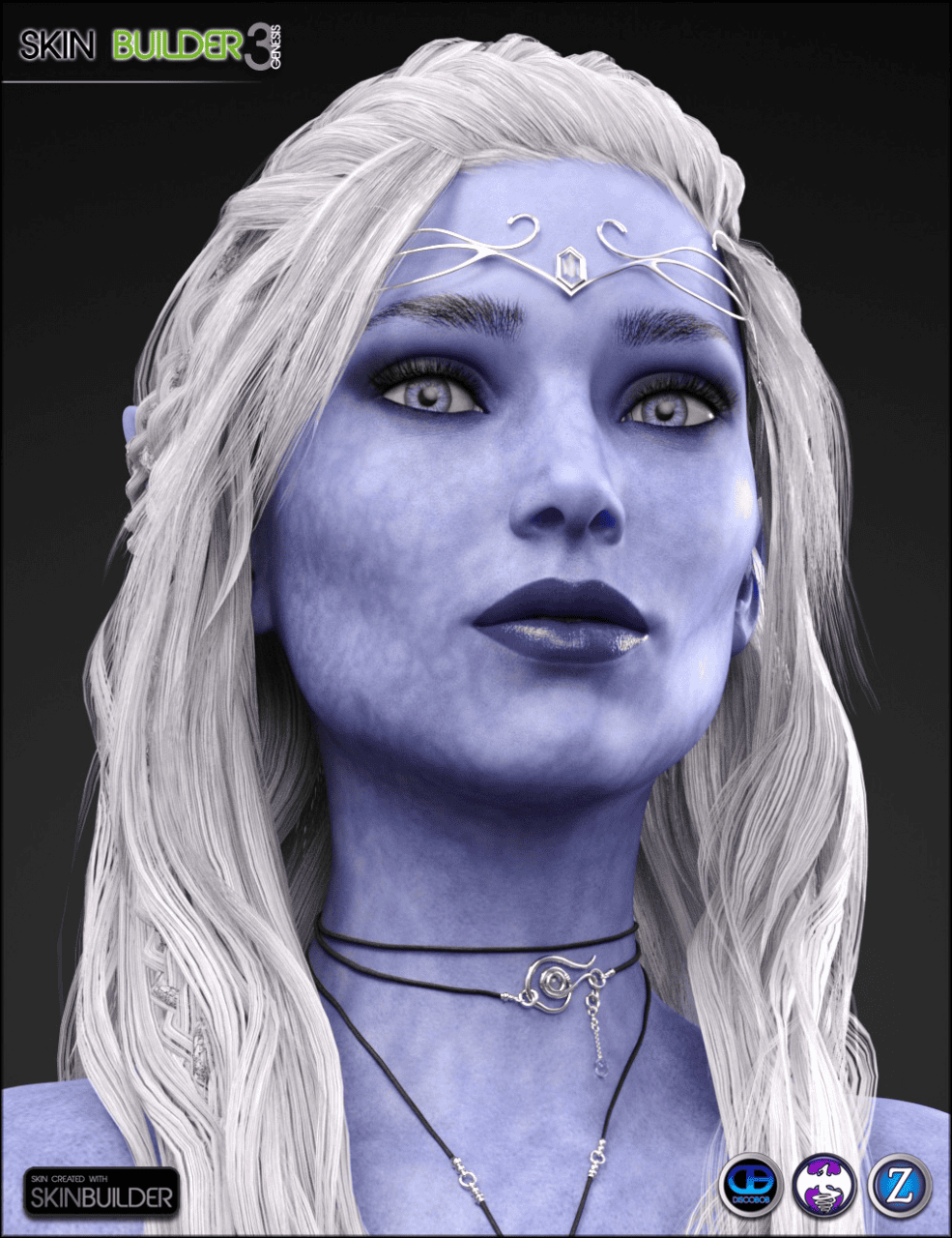 daz elf with blue skin