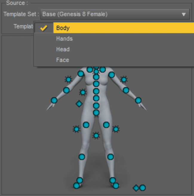 daz3d powerpose gensis 8 template