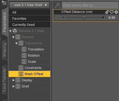 daz3d geometry shell offset