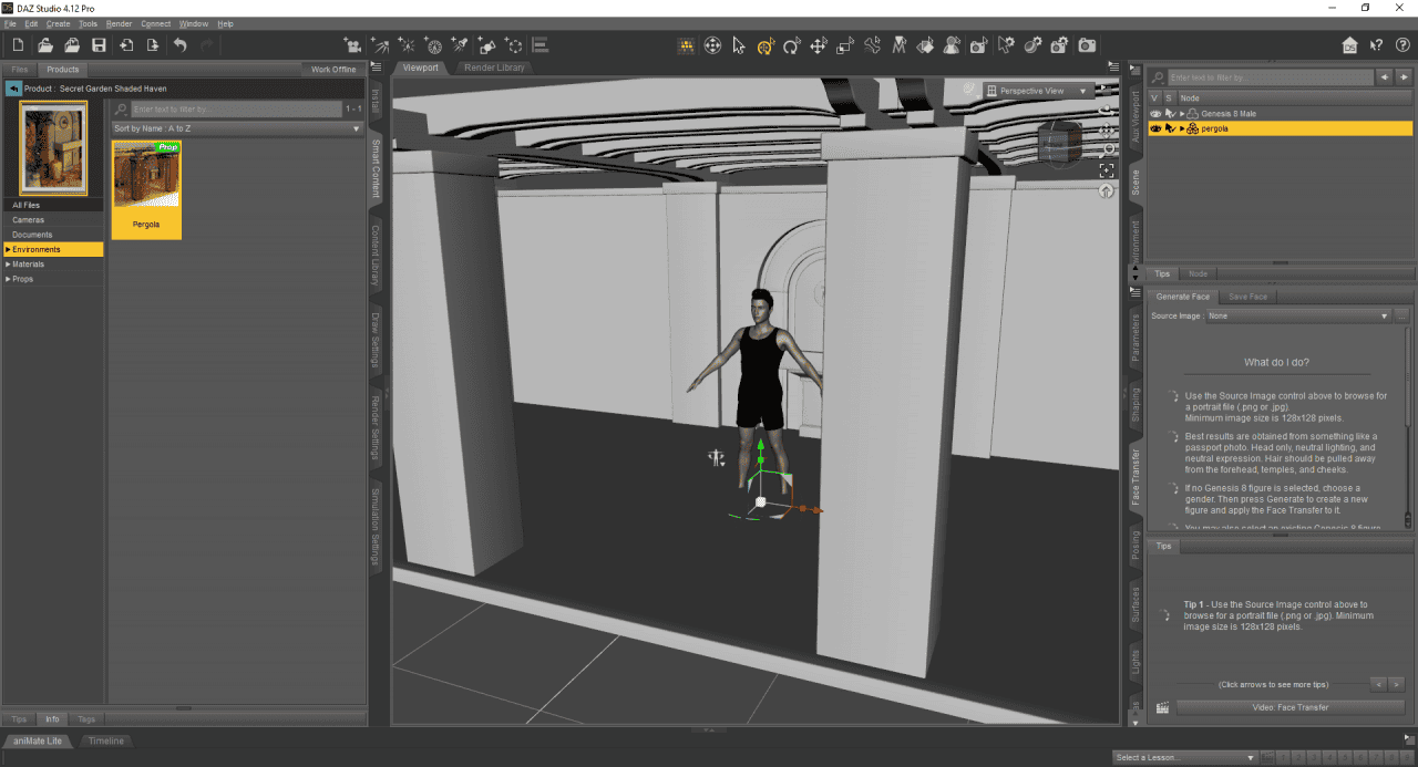 daz3d how to add an environment