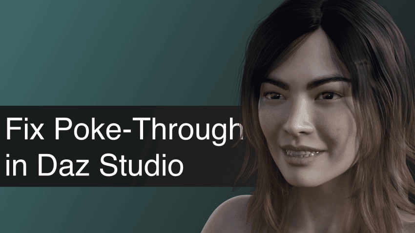 How to Eliminate Poke Through in Daz Studio Tutorial
