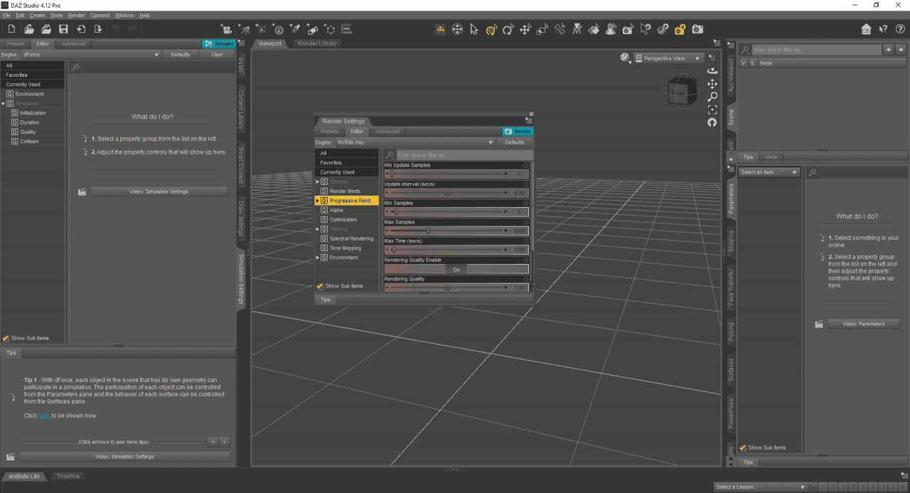 daz studio window configuration