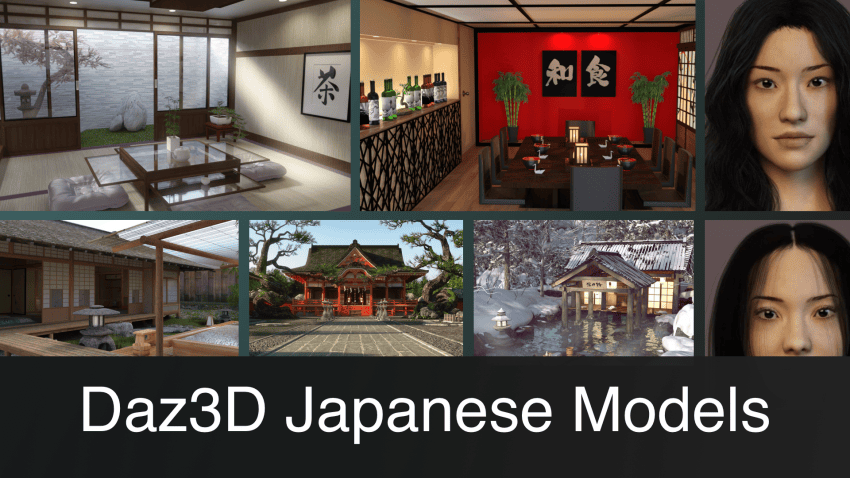 Daz3d Japanese 3d Models
