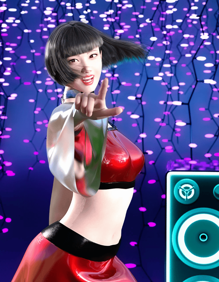 daz3d k dance poses for genesis 8 females