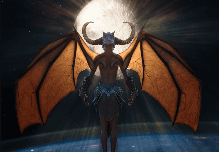 daz3d leather wings