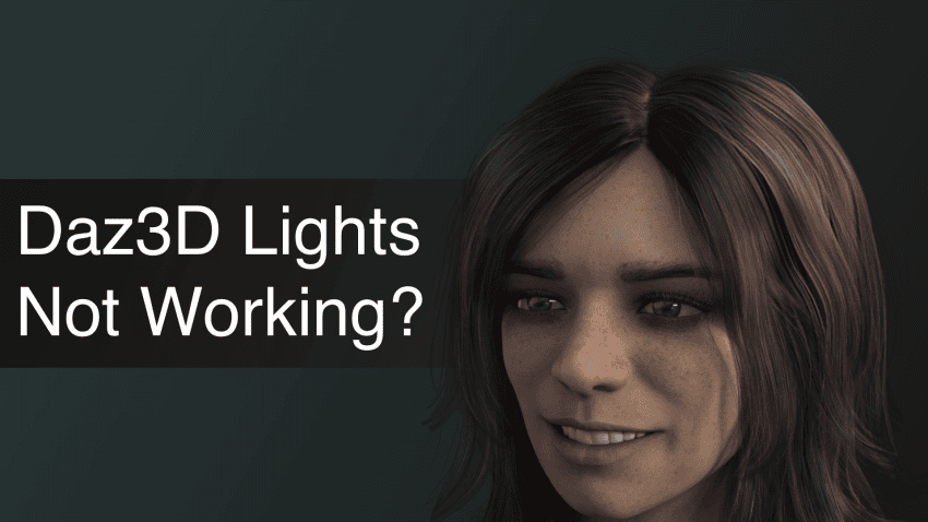 Daz3D Lights Not Working Tips