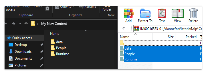 daz3d manual install unzipping giles