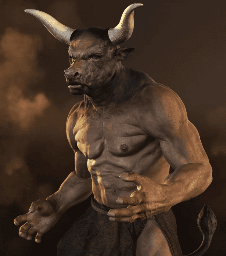 daz3d minotaur genesis male