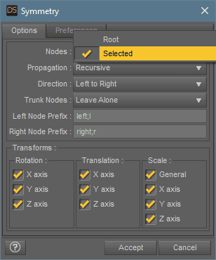 daz3d mirror pose nodes
