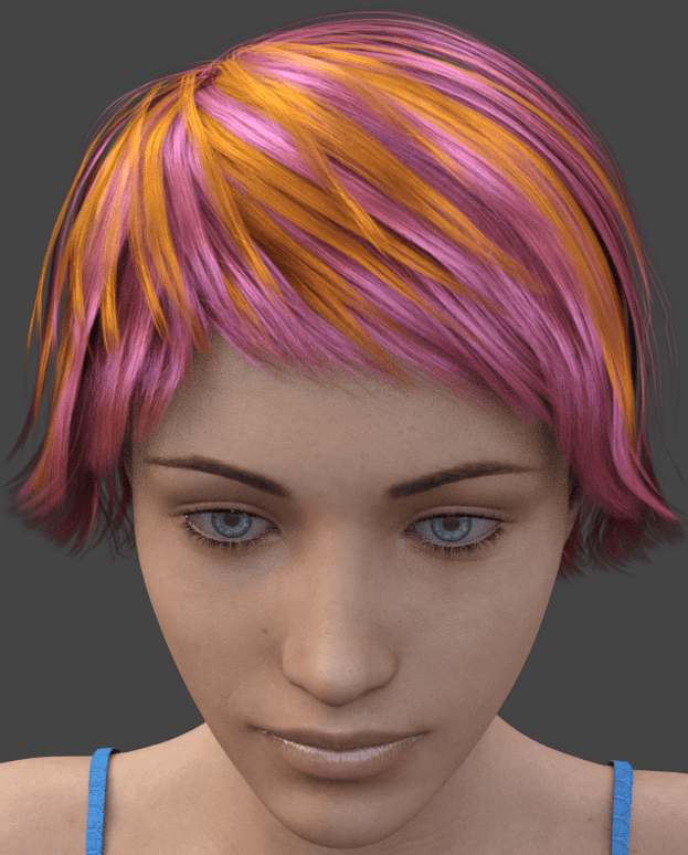daz3d mixing hair color manually