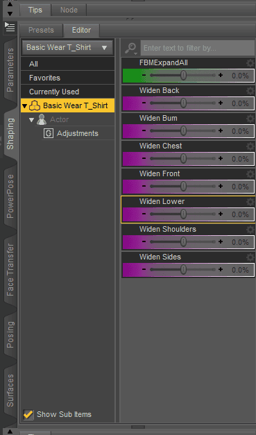 daz3d morphs to fix poke through