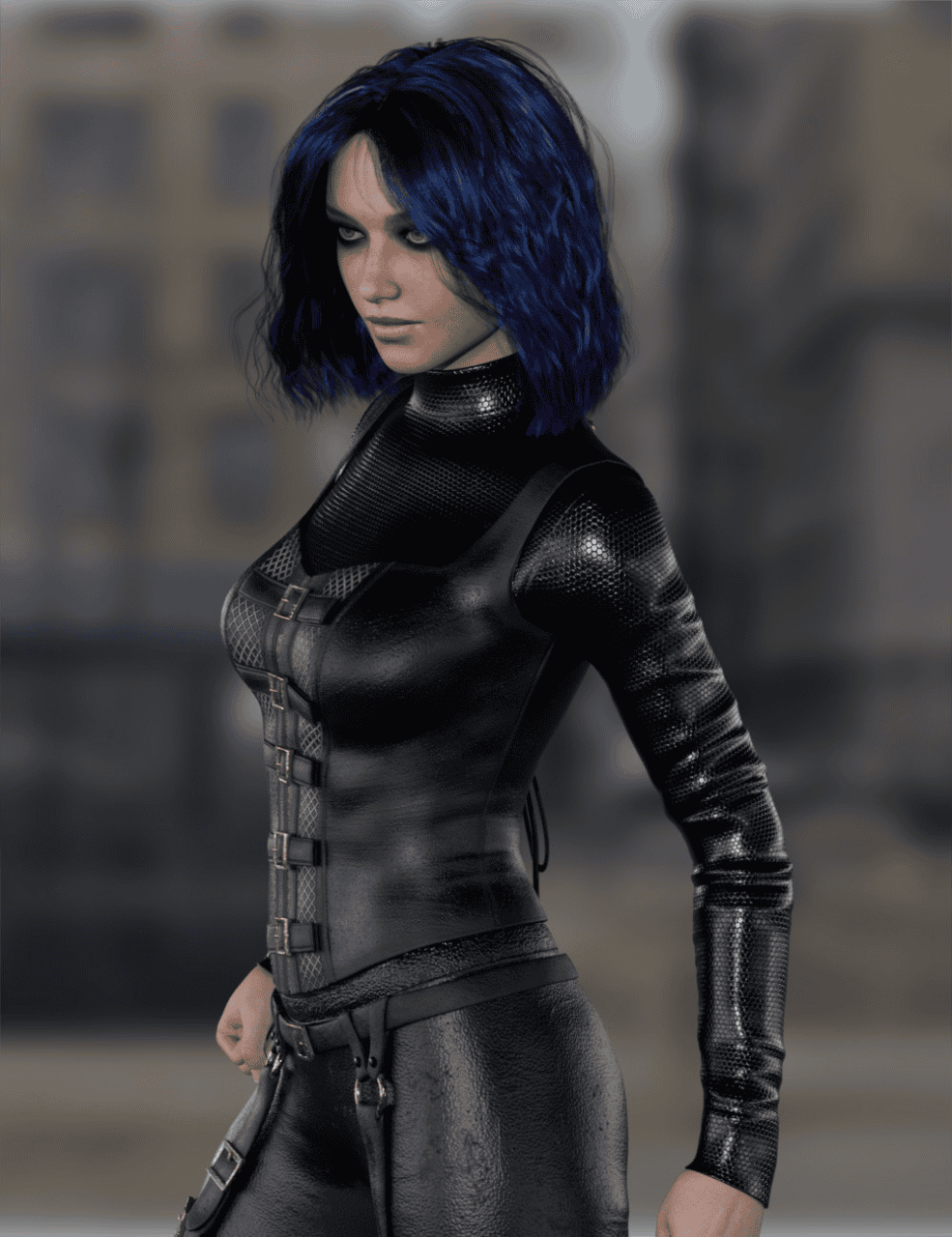daz3d mrl dforce mid length hair