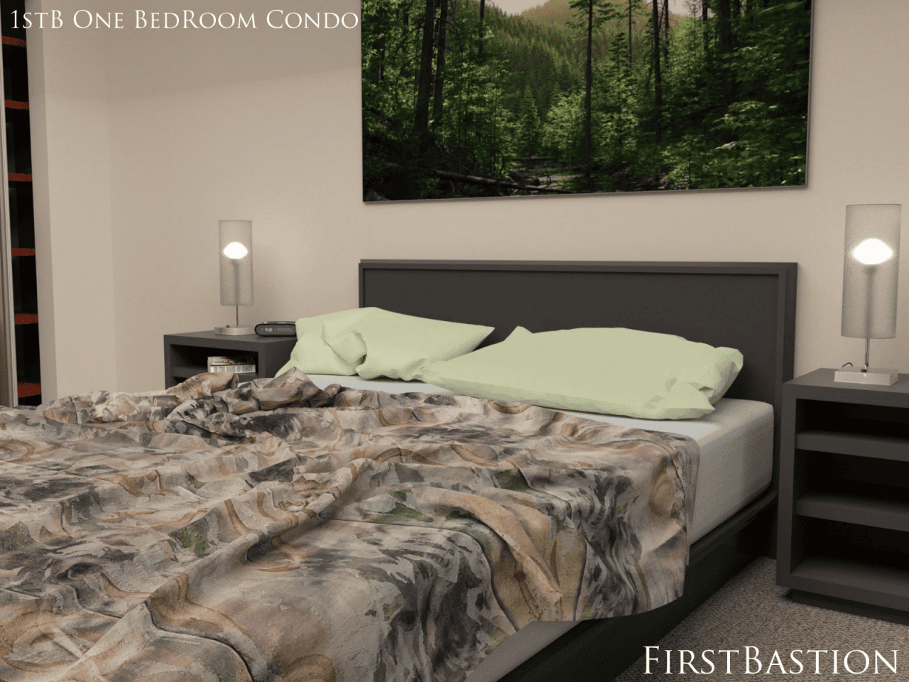 daz3d one bedroom downtown condo apartment