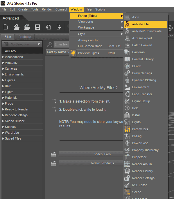daz3d open animate lite