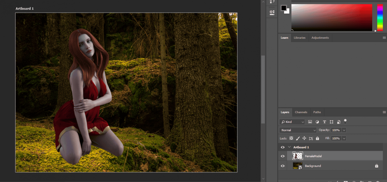 daz3d photoshop export 3d model transparent background