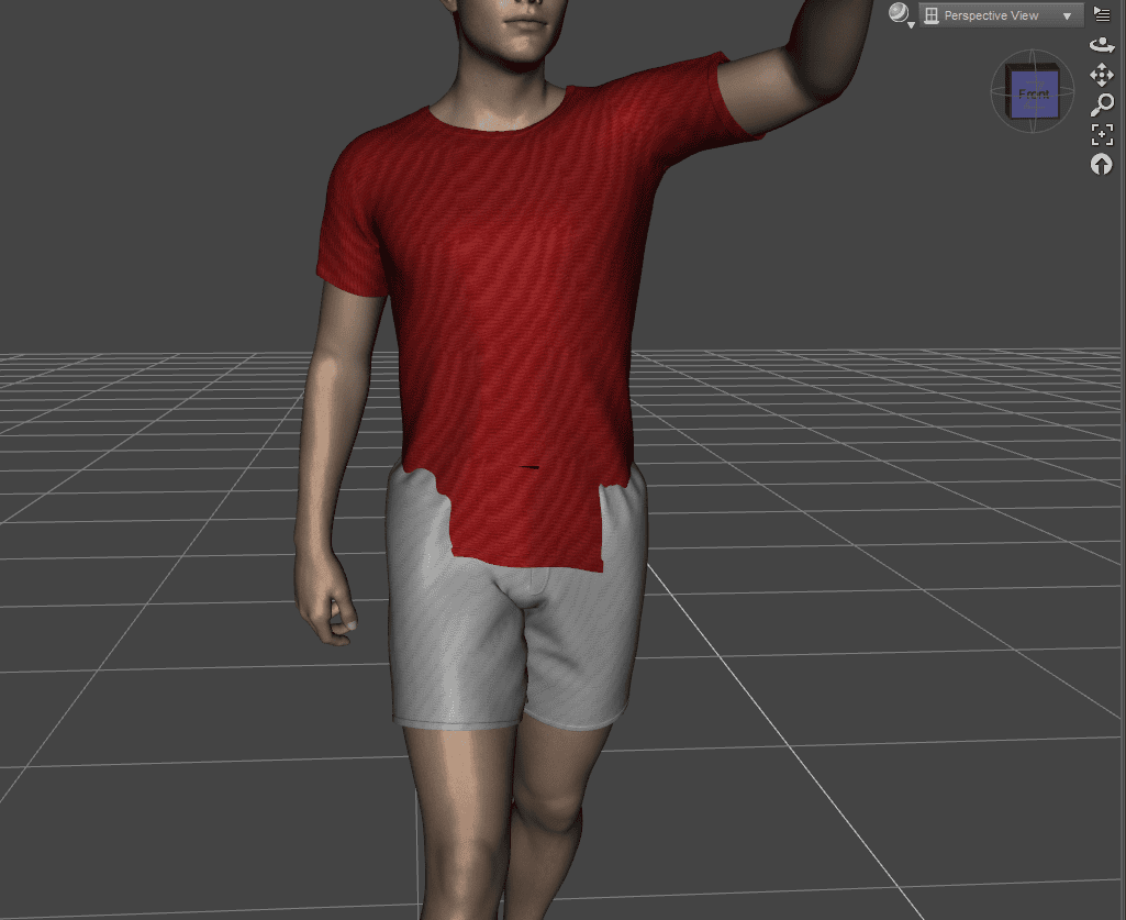 daz3d poking through