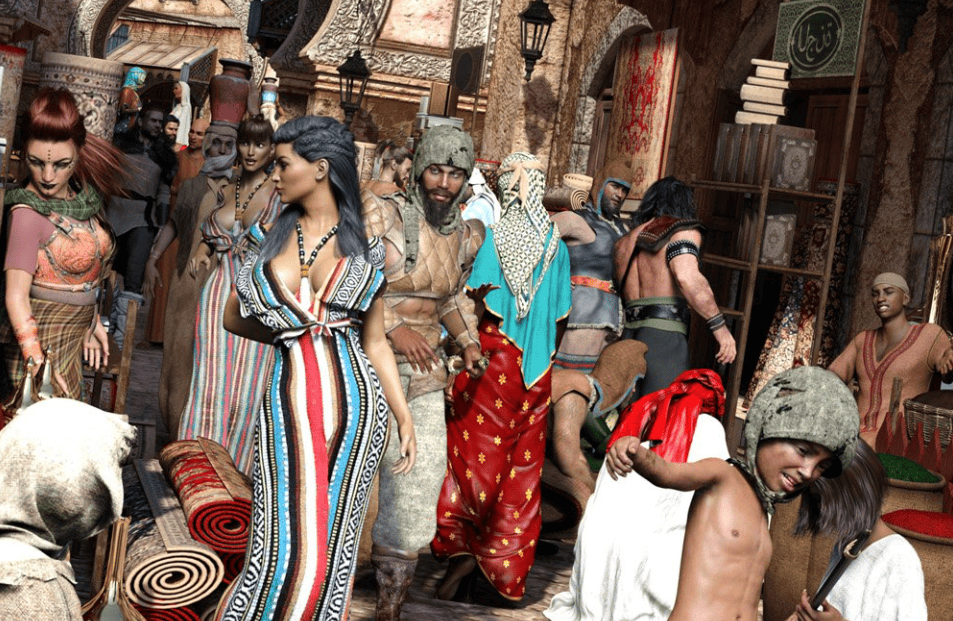 daz3d product billboard models ancient world culture