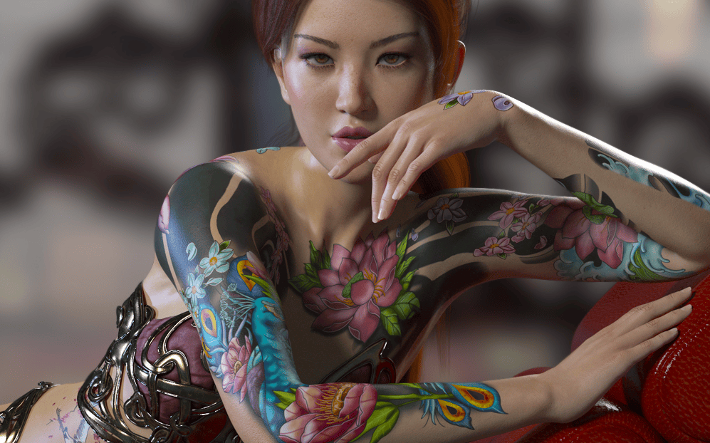daz3d product daz skinwork lie asian female