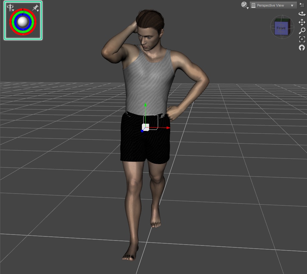 daz reset pose with rotation tool