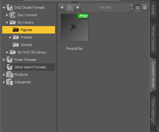 daz3d saved prop