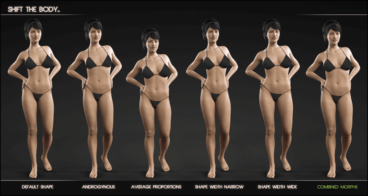 shape shift morphs for genesis female 3