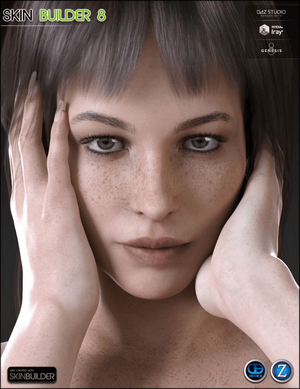 Realistic skin for daz genesis 8 female