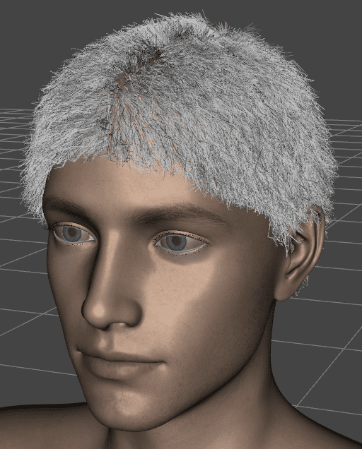 daz3d strand based hair visible