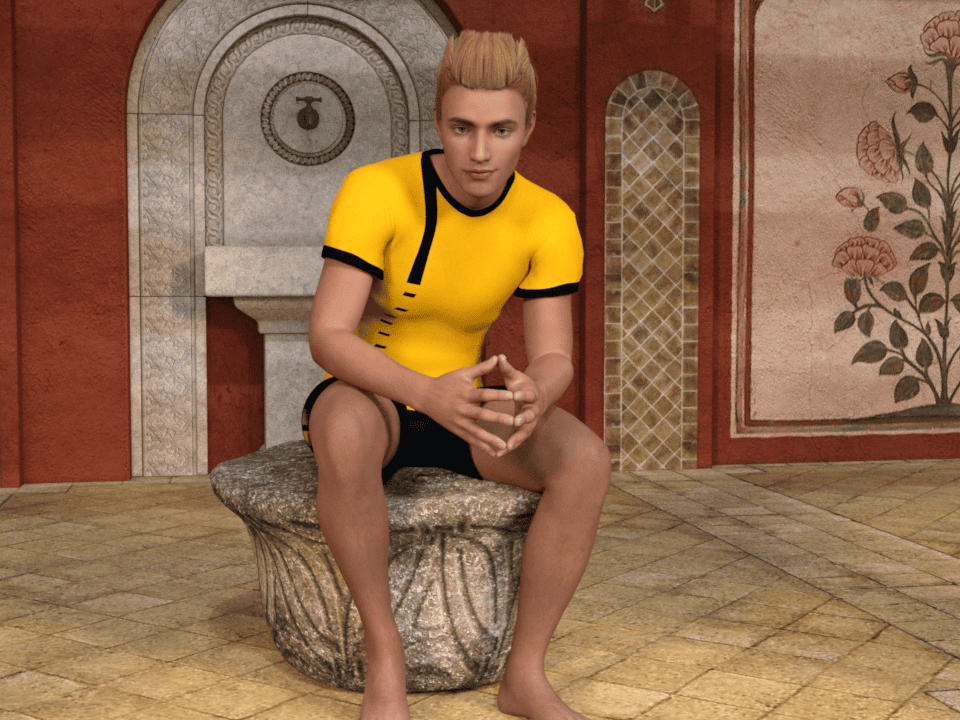 daz3d three point lighting with hdri