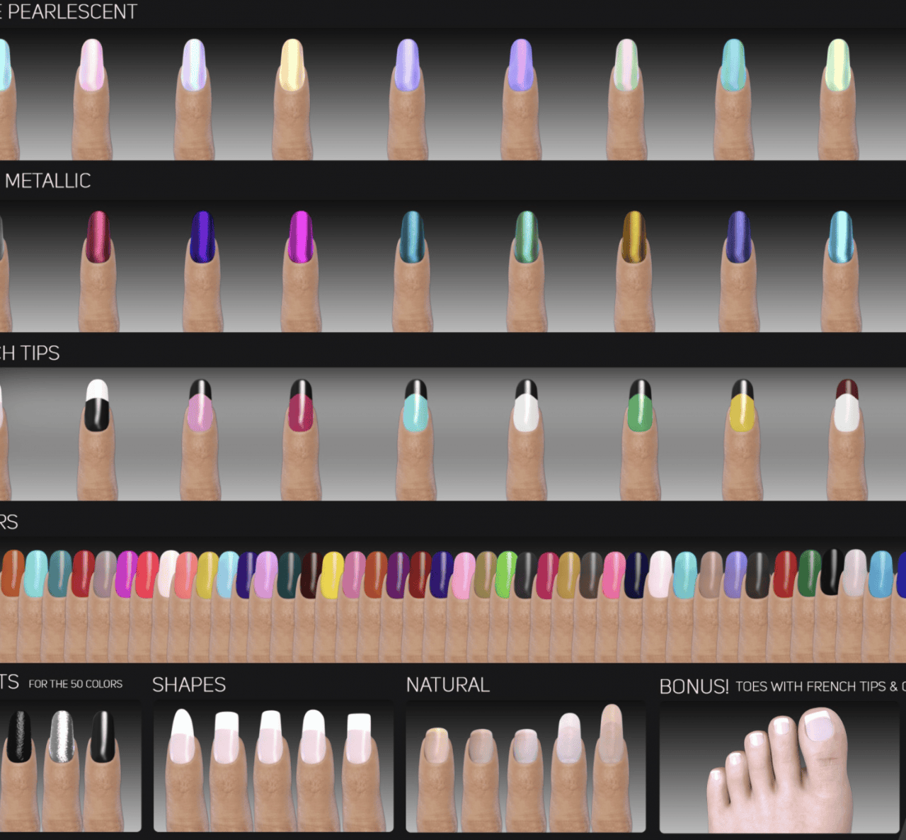 daz3d z nail salon