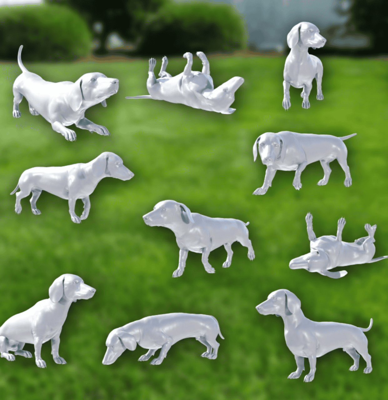 dog 3d poses daz studio