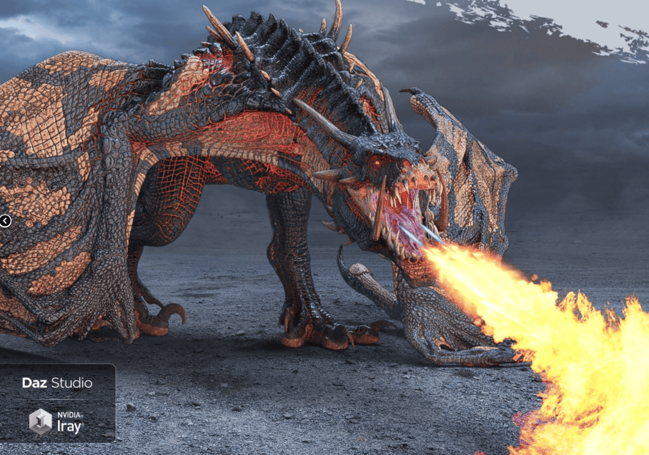 Dragen 3d asset daz