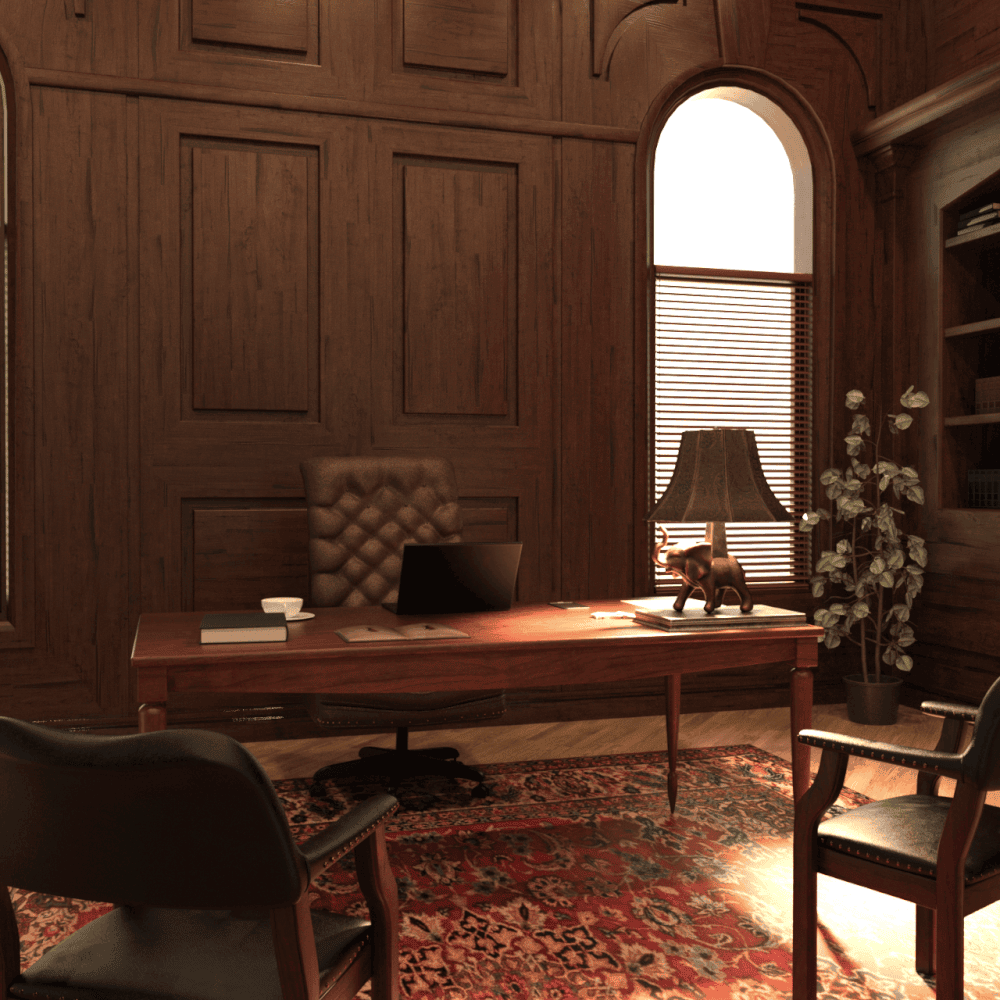 estate office 3d model