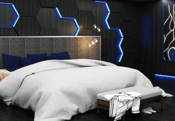 eurotel premium daz bedroom 3d model