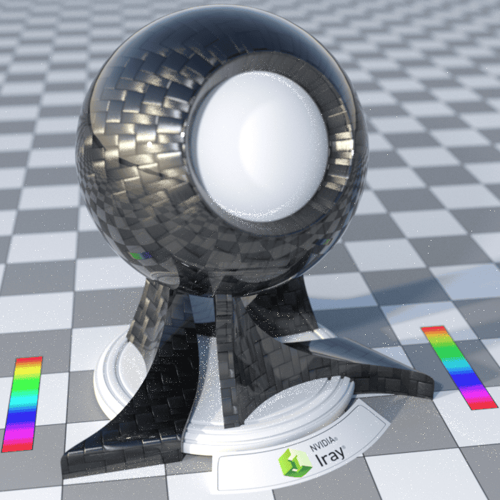 Example of firefly effect in daz render