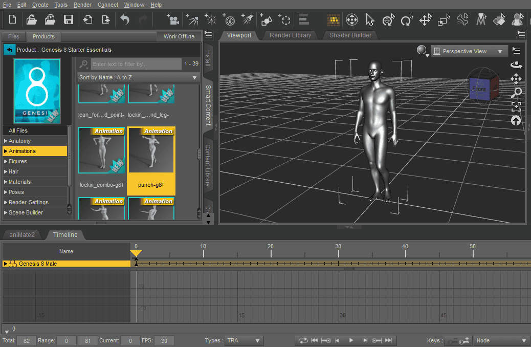export animation from daz studio to blender using fbx format