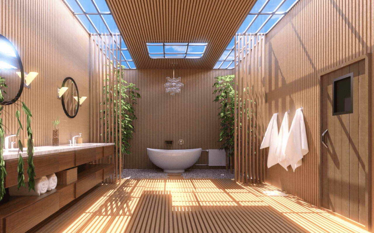 fancy japanese bath 3d model