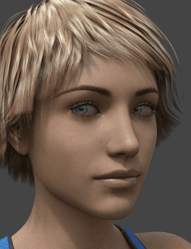 figure looking at the camera as part of an daz animation