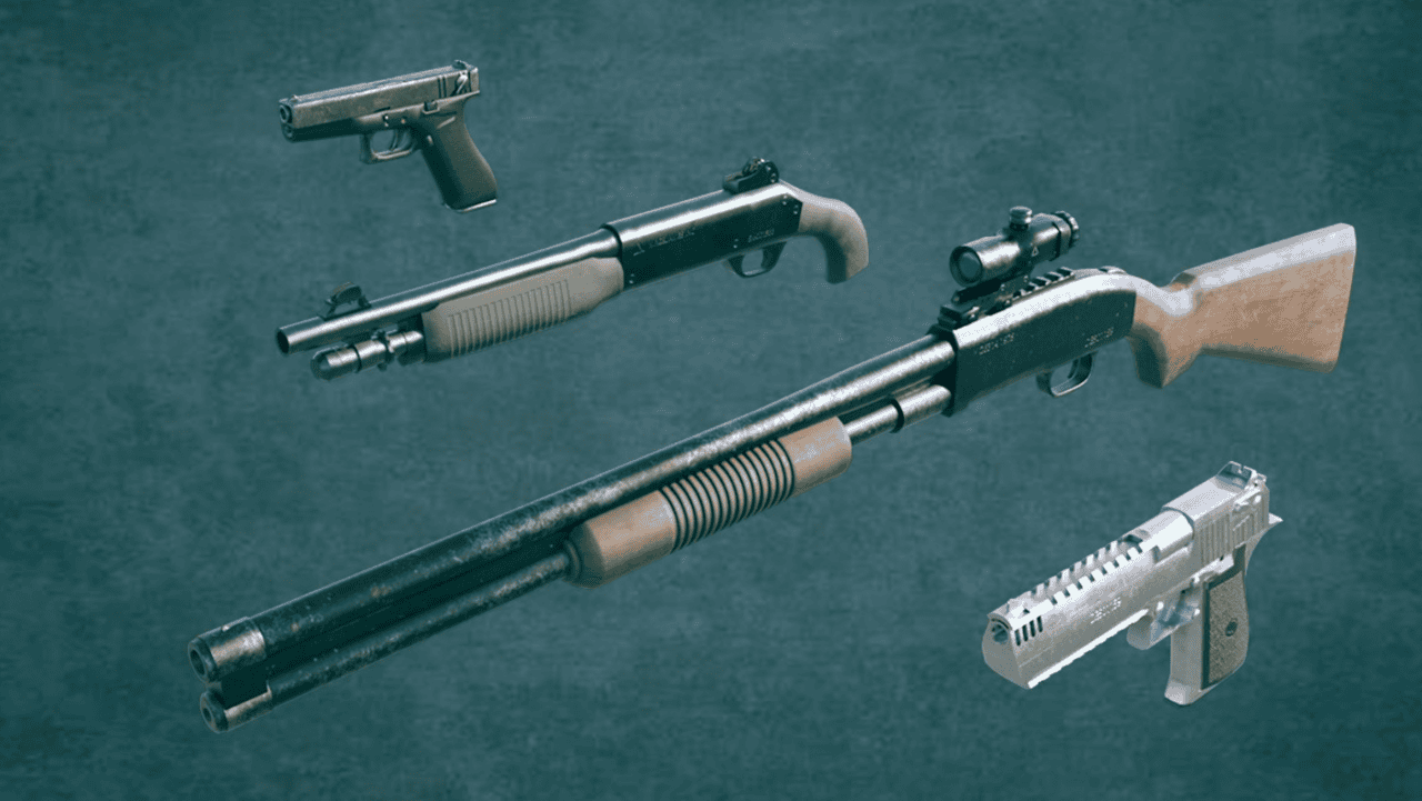 firearms 3d models daz
