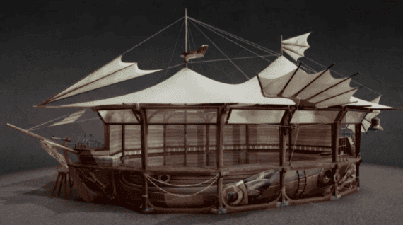 free steampunk building for daz