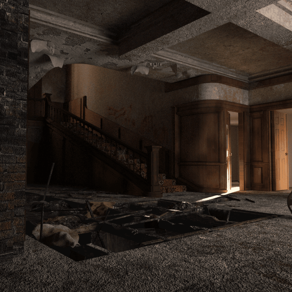 horror house 3d model