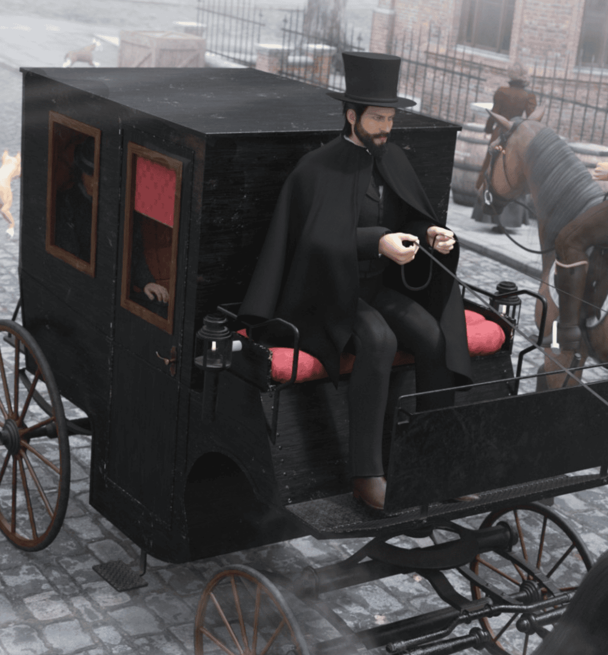 horse carriage 3d model