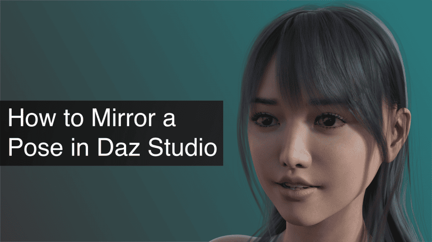 How to Mirror a Pose in Daz Studio